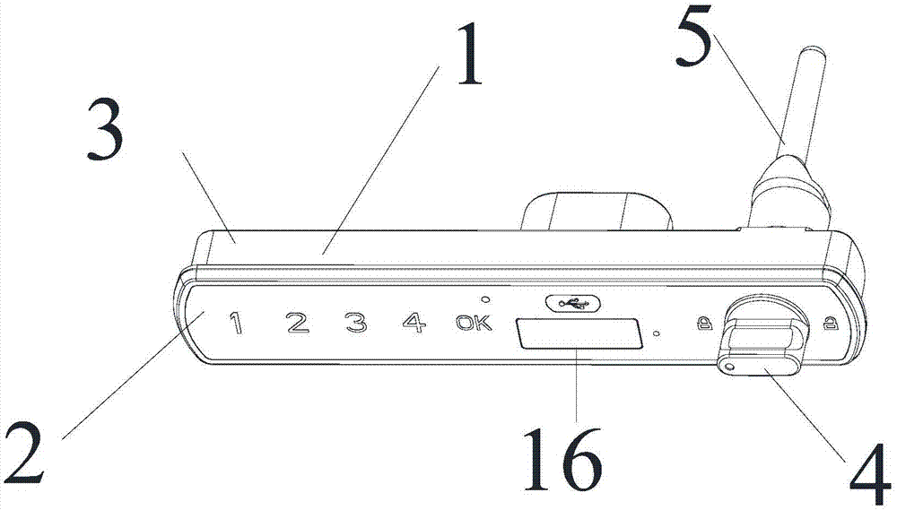 Electronic coded lock