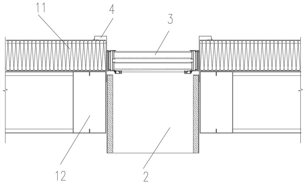 Detachable rainproof shutter structure arranged on outer wall and construction method