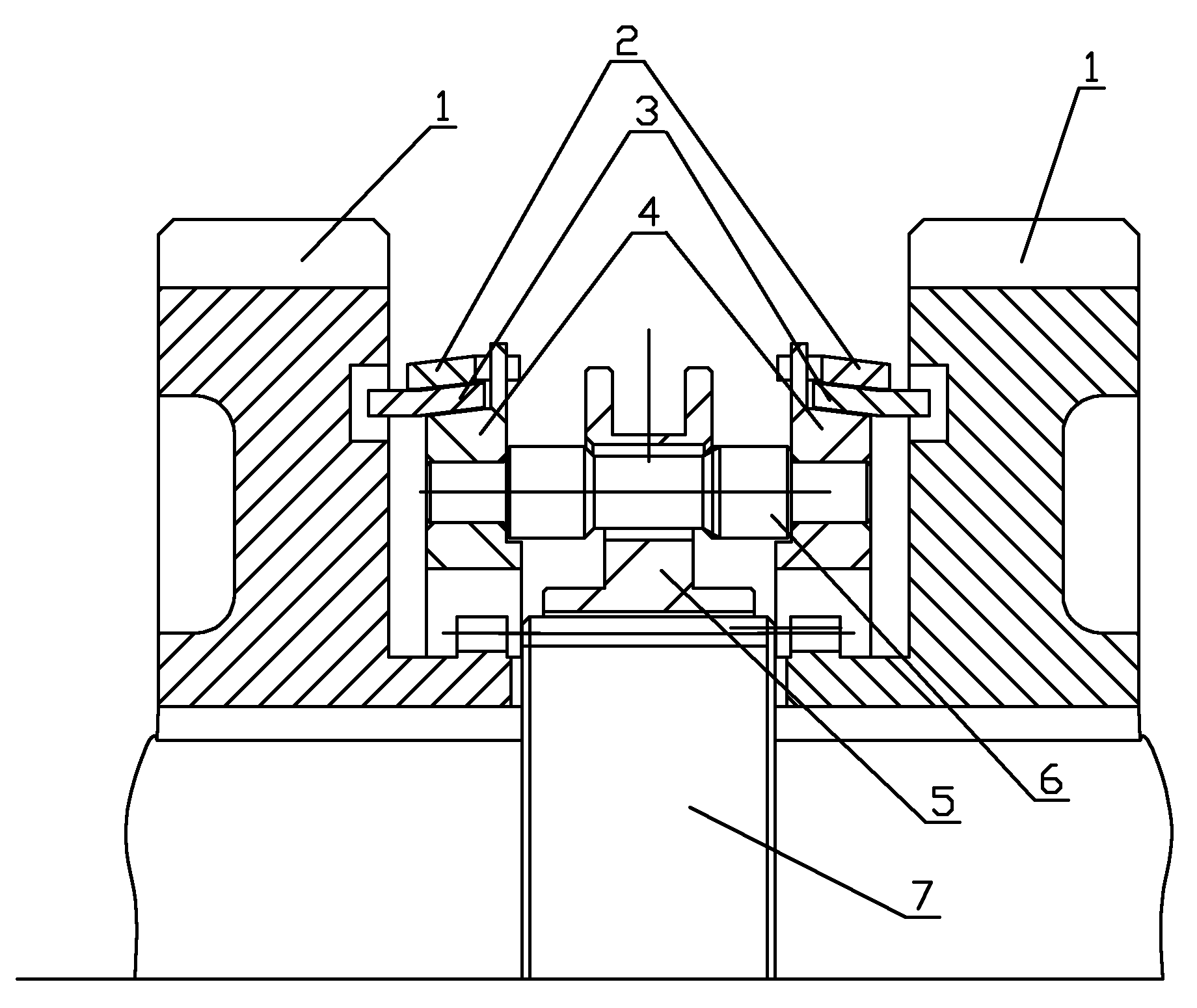 Locking pin type double-cone synchronizer