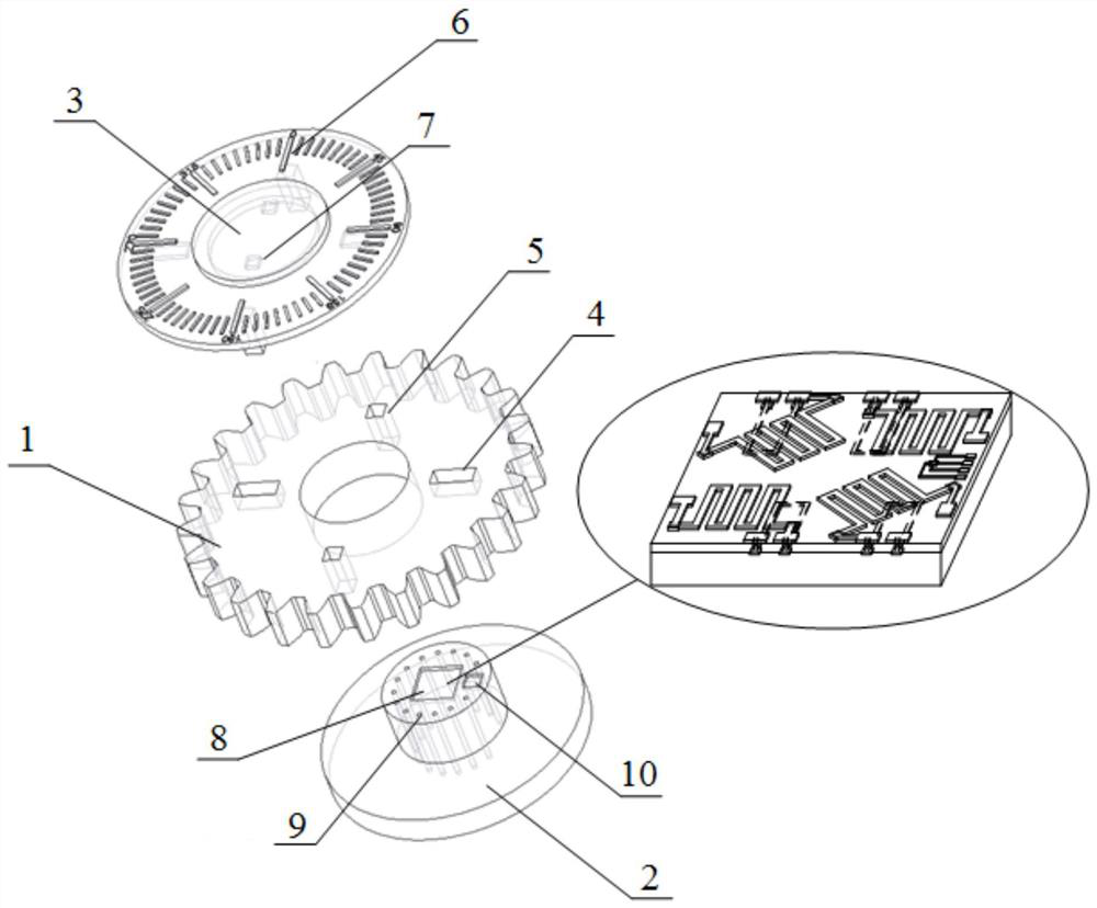 Angle sensor and manufacturing process thereof