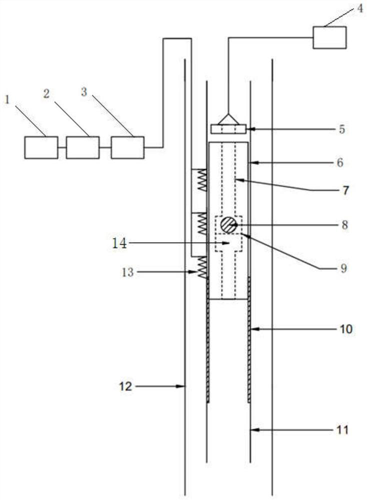 Electromagnetic ejection underground hydraulic pulsation generating device and using method thereof