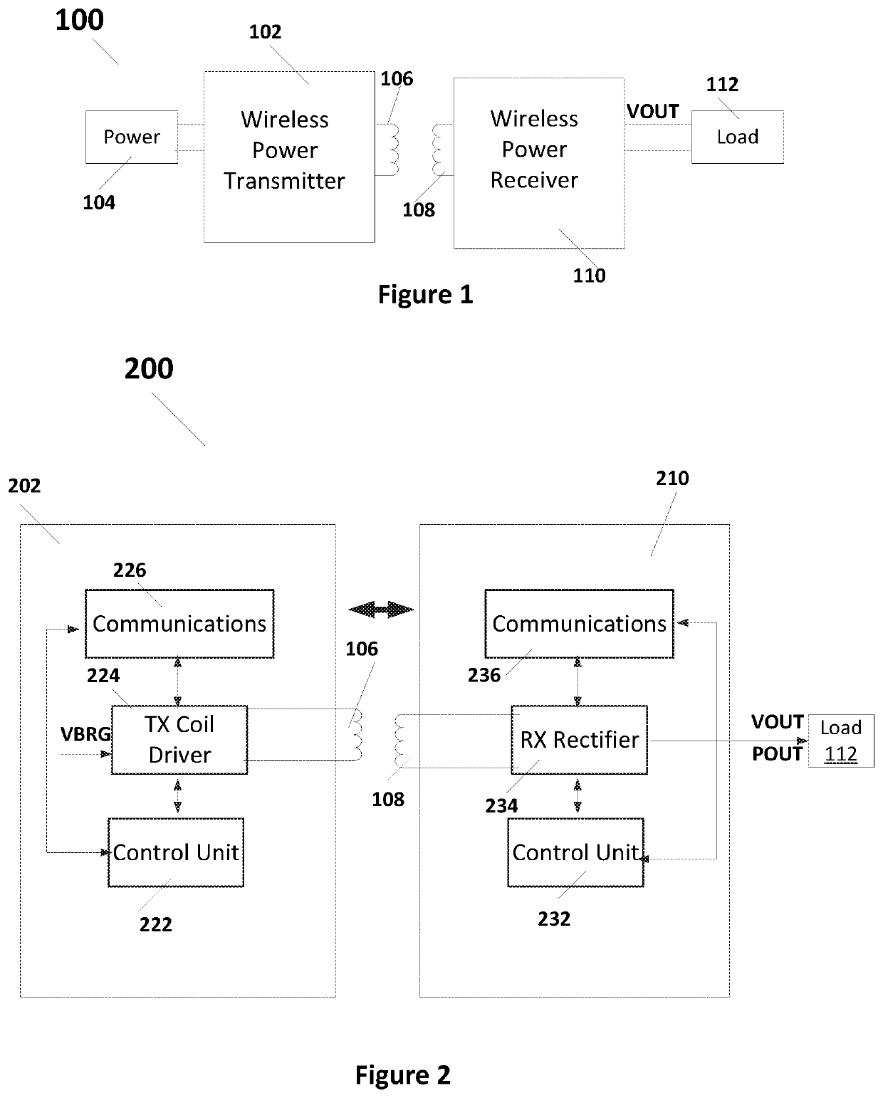 Wireless power maximum efficiency tracking by system control