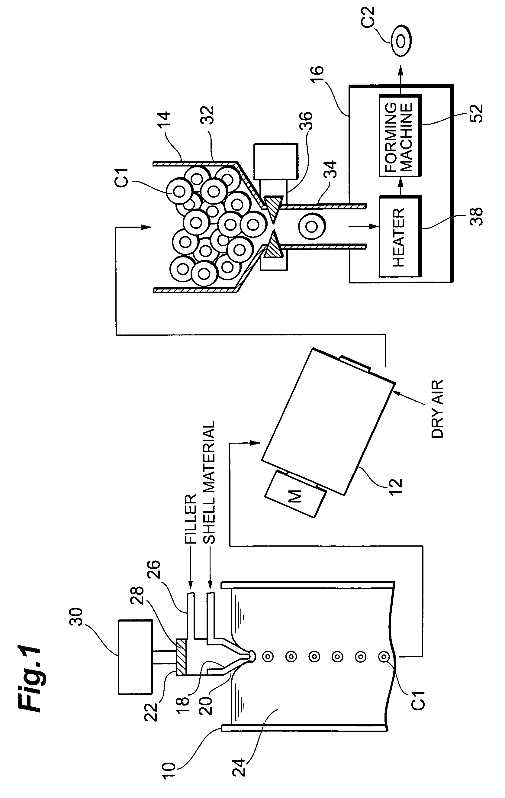 Process for producing aspheric seamless capsule and apparatus therefor