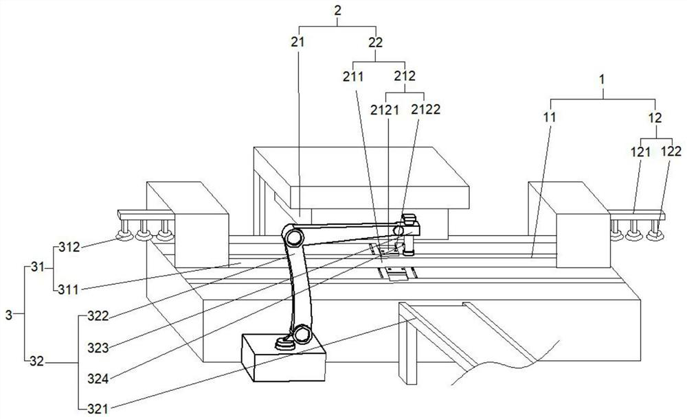 Automatic feeding and discharging aluminum plate profile punching machine