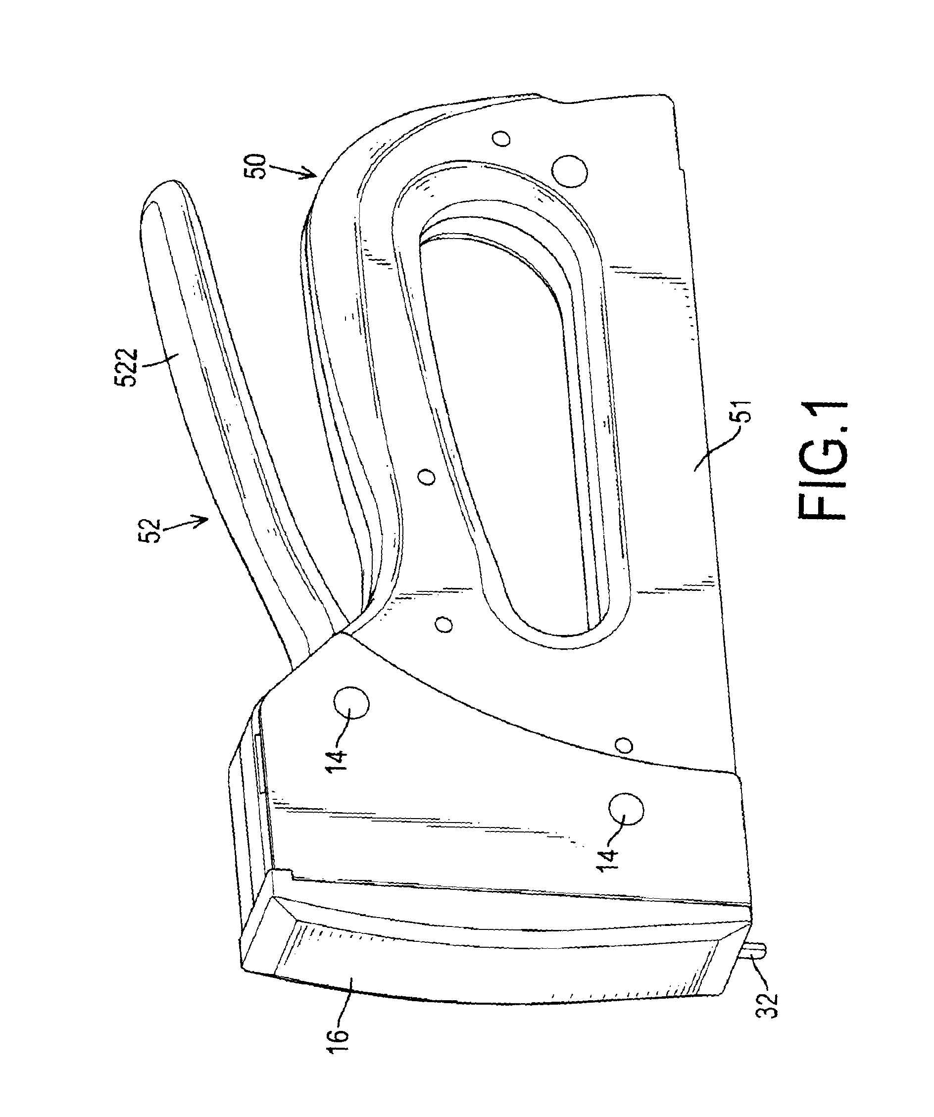 Latch assembly for a staple gun