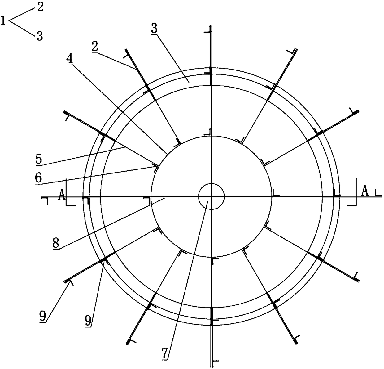 Jig frame for manufacturing flow guide pipes of ships