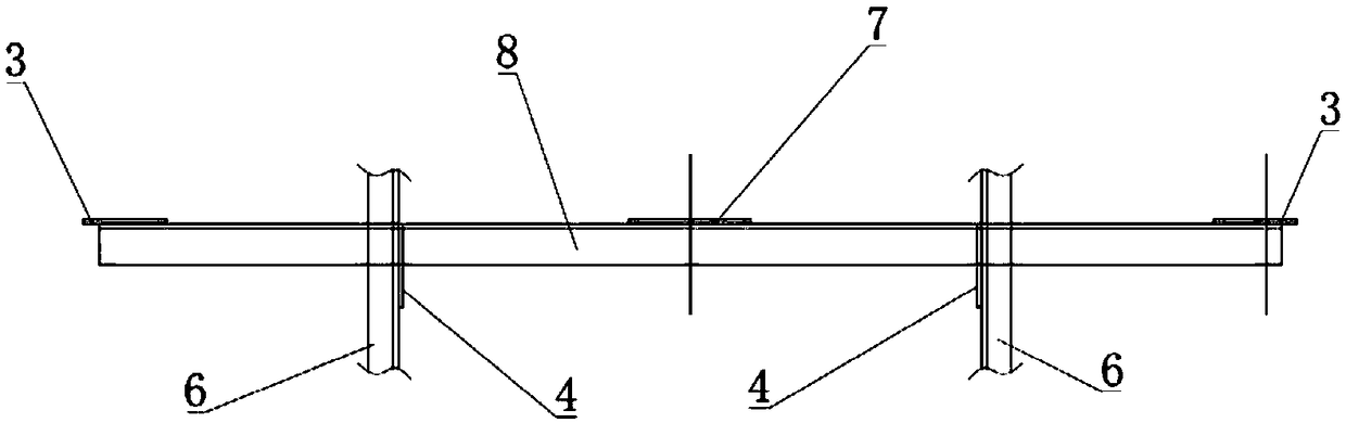 Jig frame for manufacturing flow guide pipes of ships