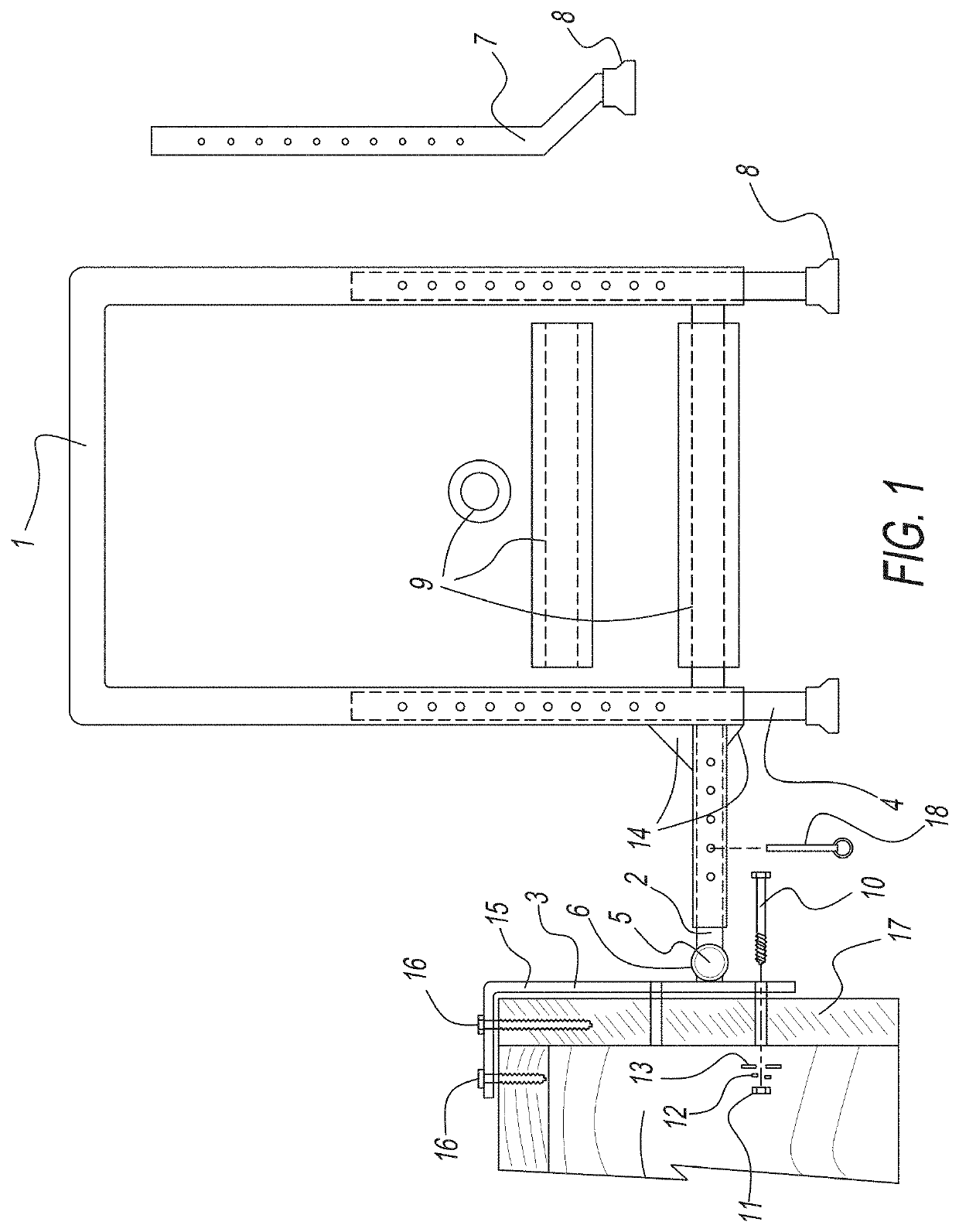 Watercraft stabilizing device for personnel boarding or exiting