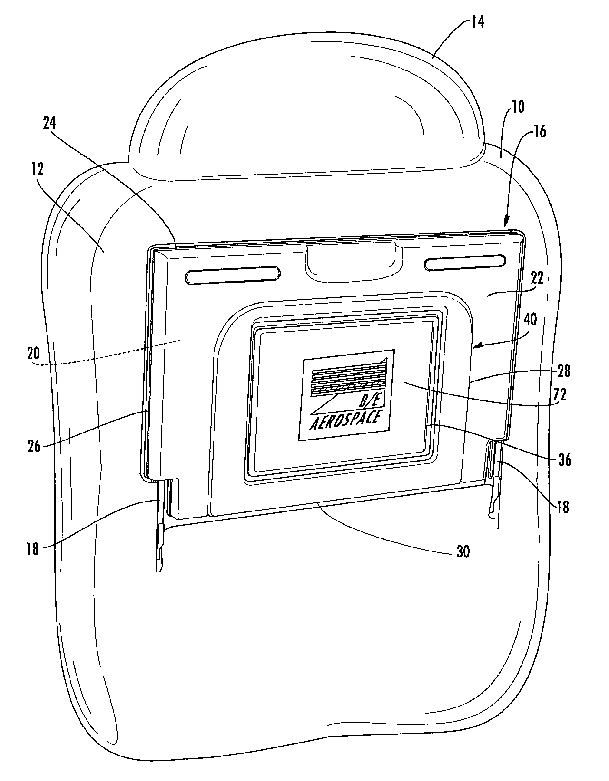 Meal tray with advertising display