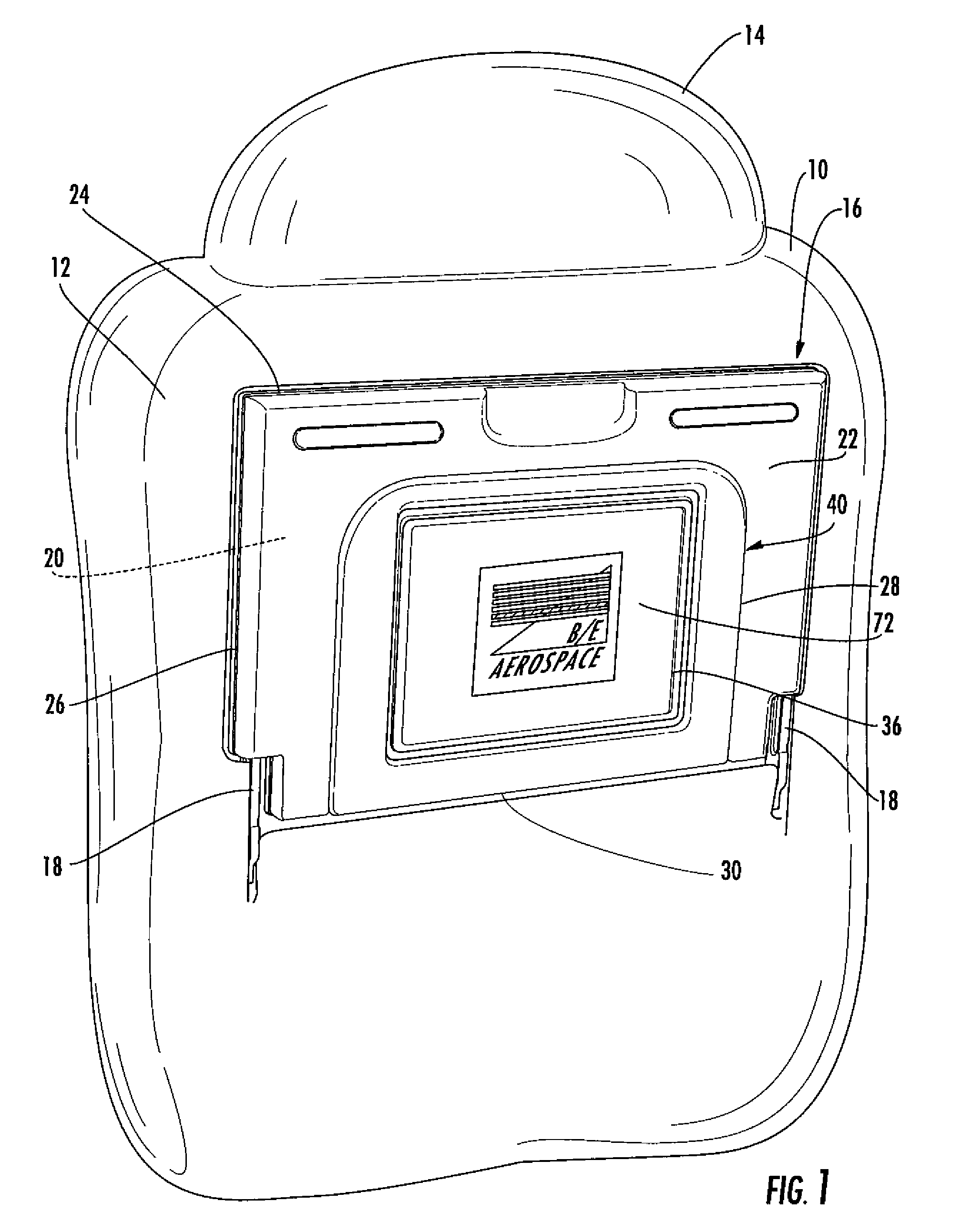 Meal tray with advertising display