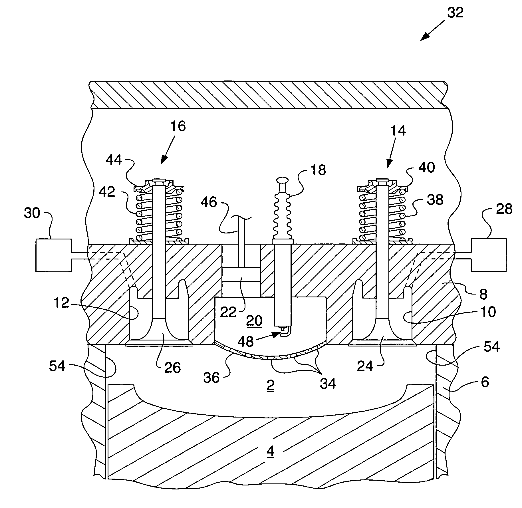 Internal combustion engine with variable volume prechamber