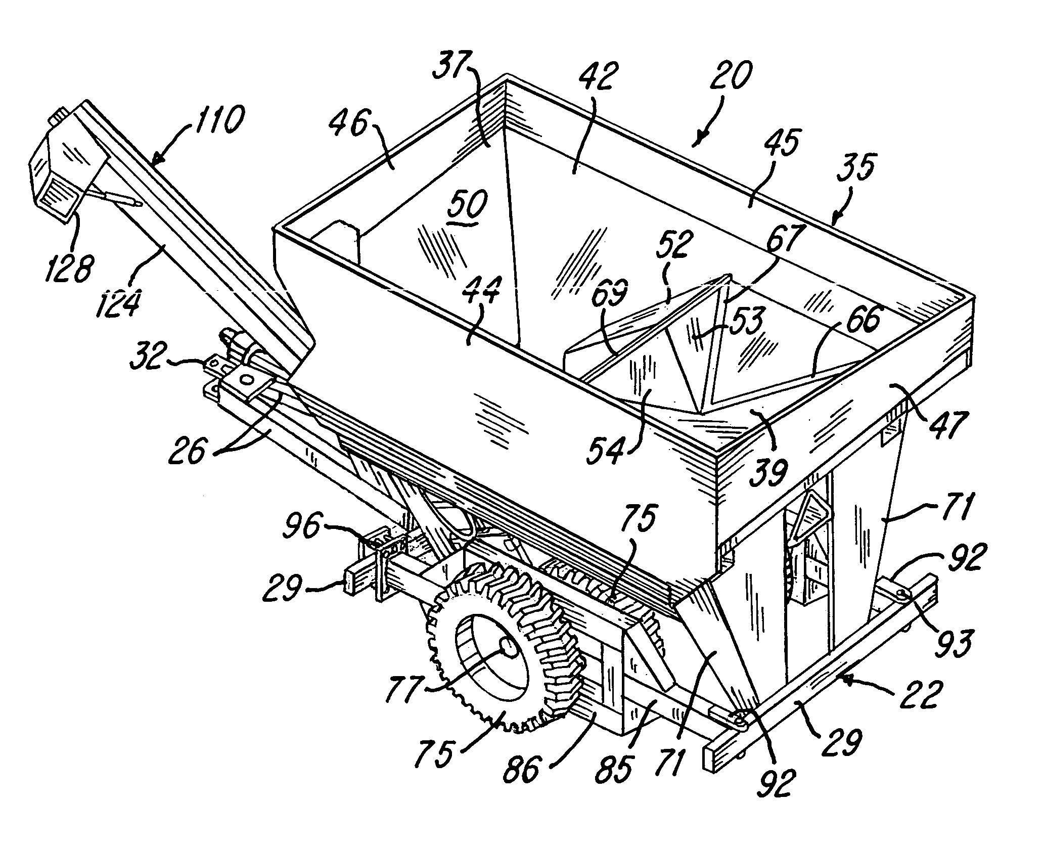 Grain wagon with improved grain container