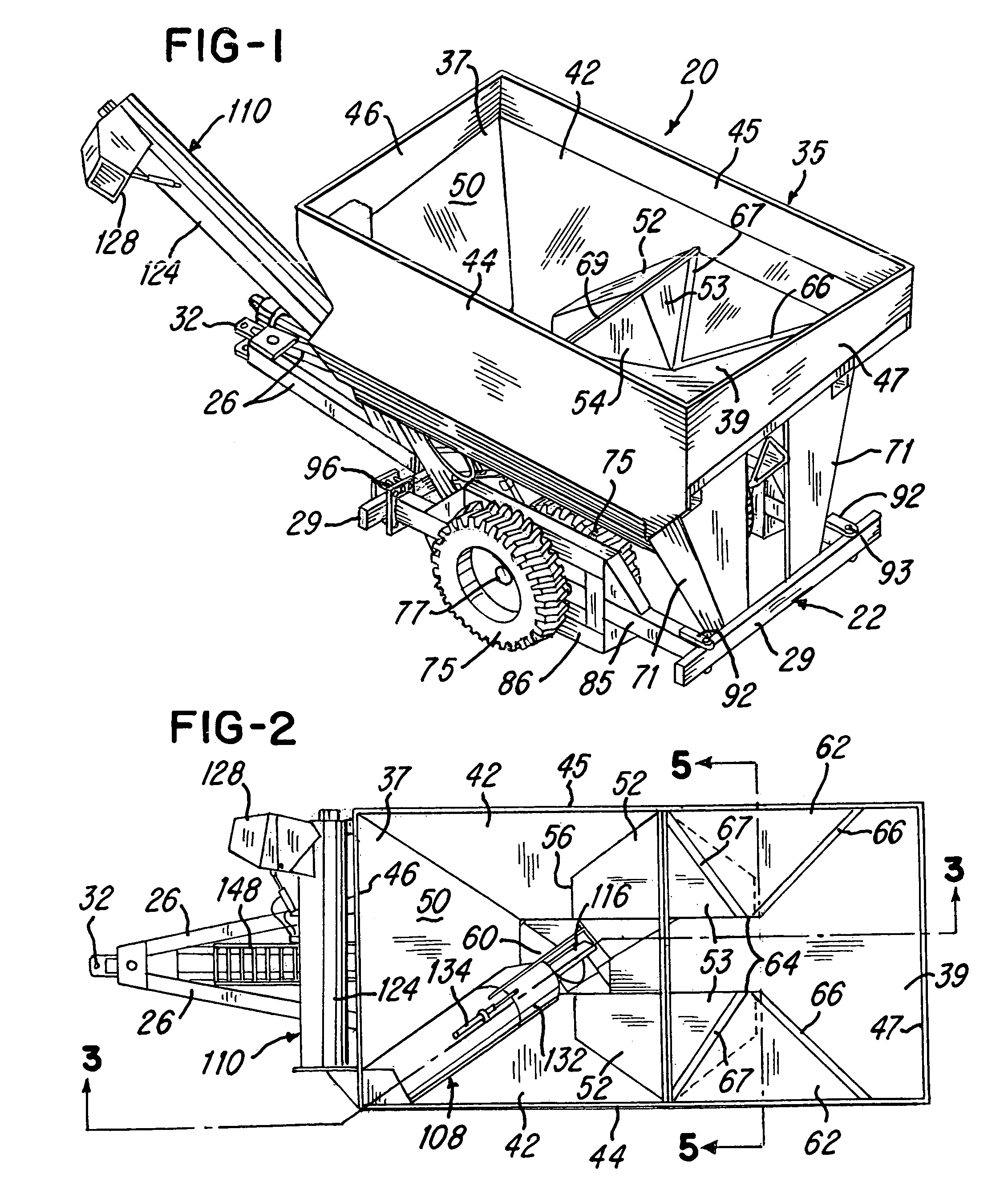 Grain wagon with improved grain container