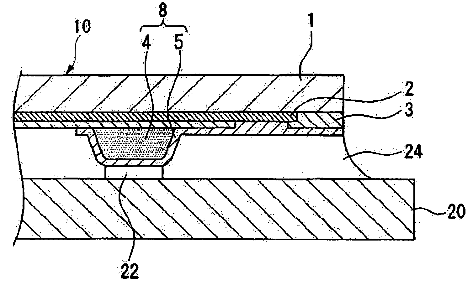 Method for mounting semiconductor device, as well as circuit board, electrooptic device, and electronic device