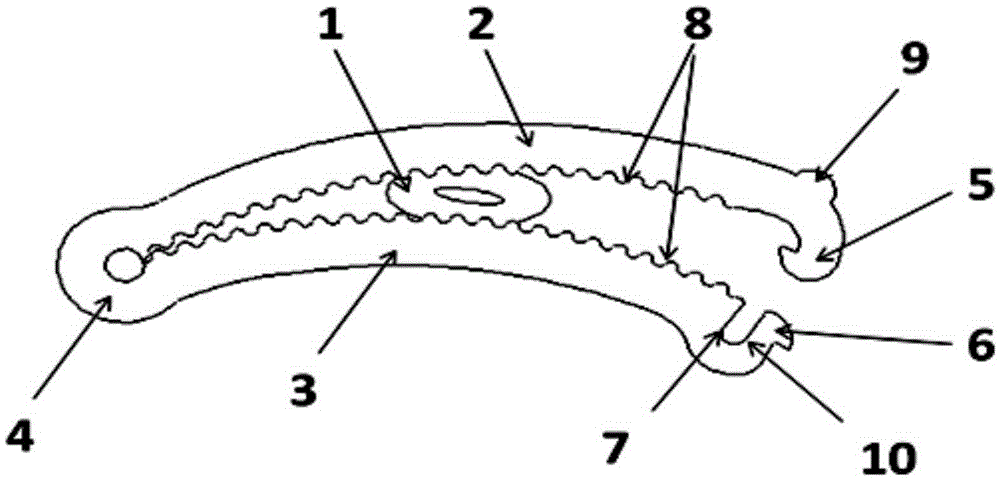 A metal vascular clip capable of directional degradation and absorption and its preparation method