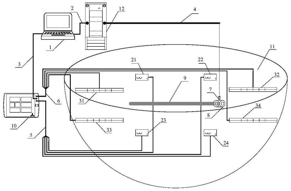 Method for evaluating lightning protection effective size coefficients of horizontal grounding body at different temperatures