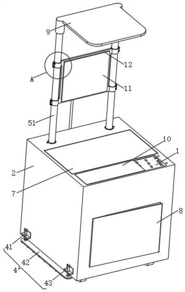 Logistics weighing device convenient for logistics teaching