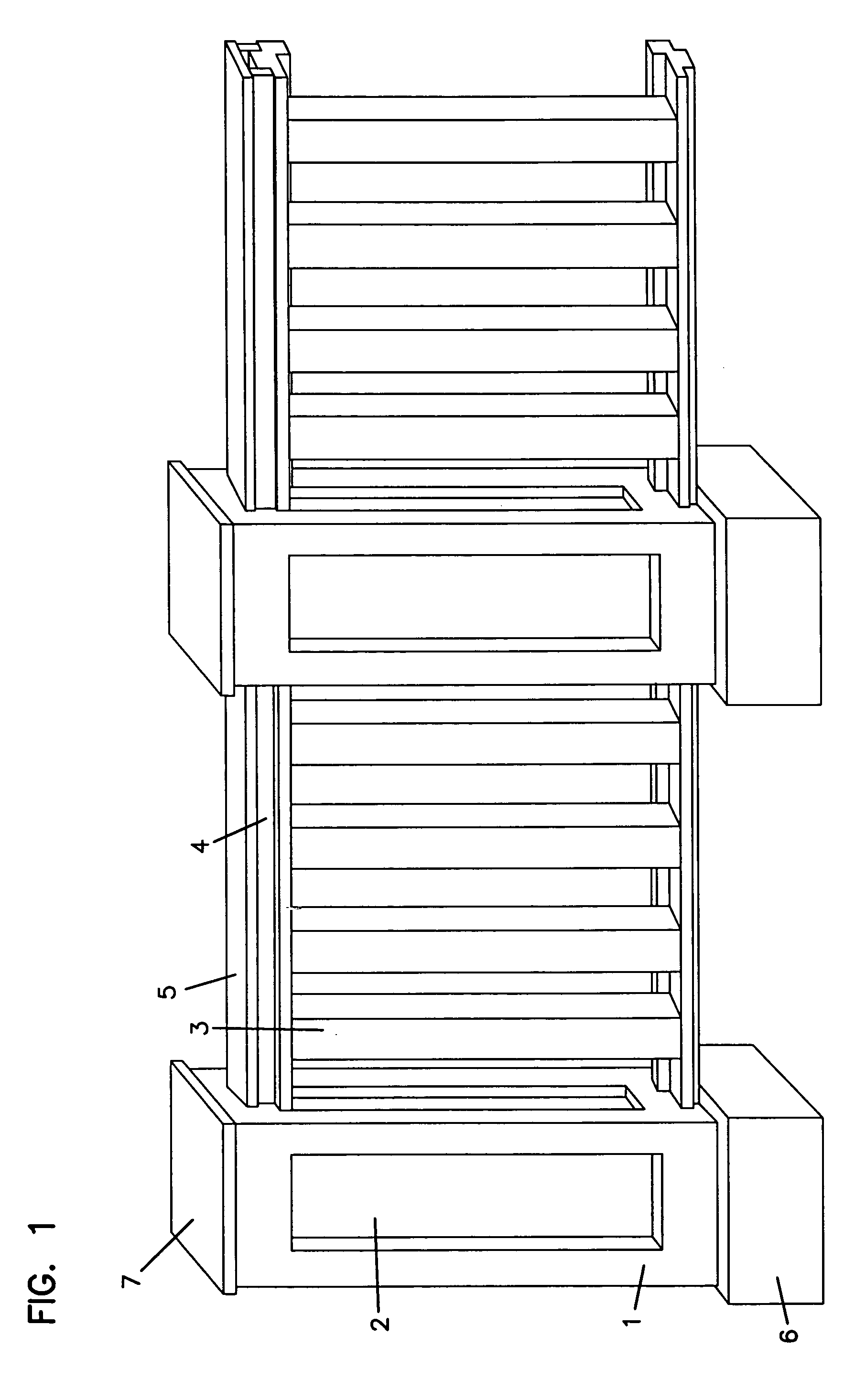 Biopolymer structures and components including column and rail system