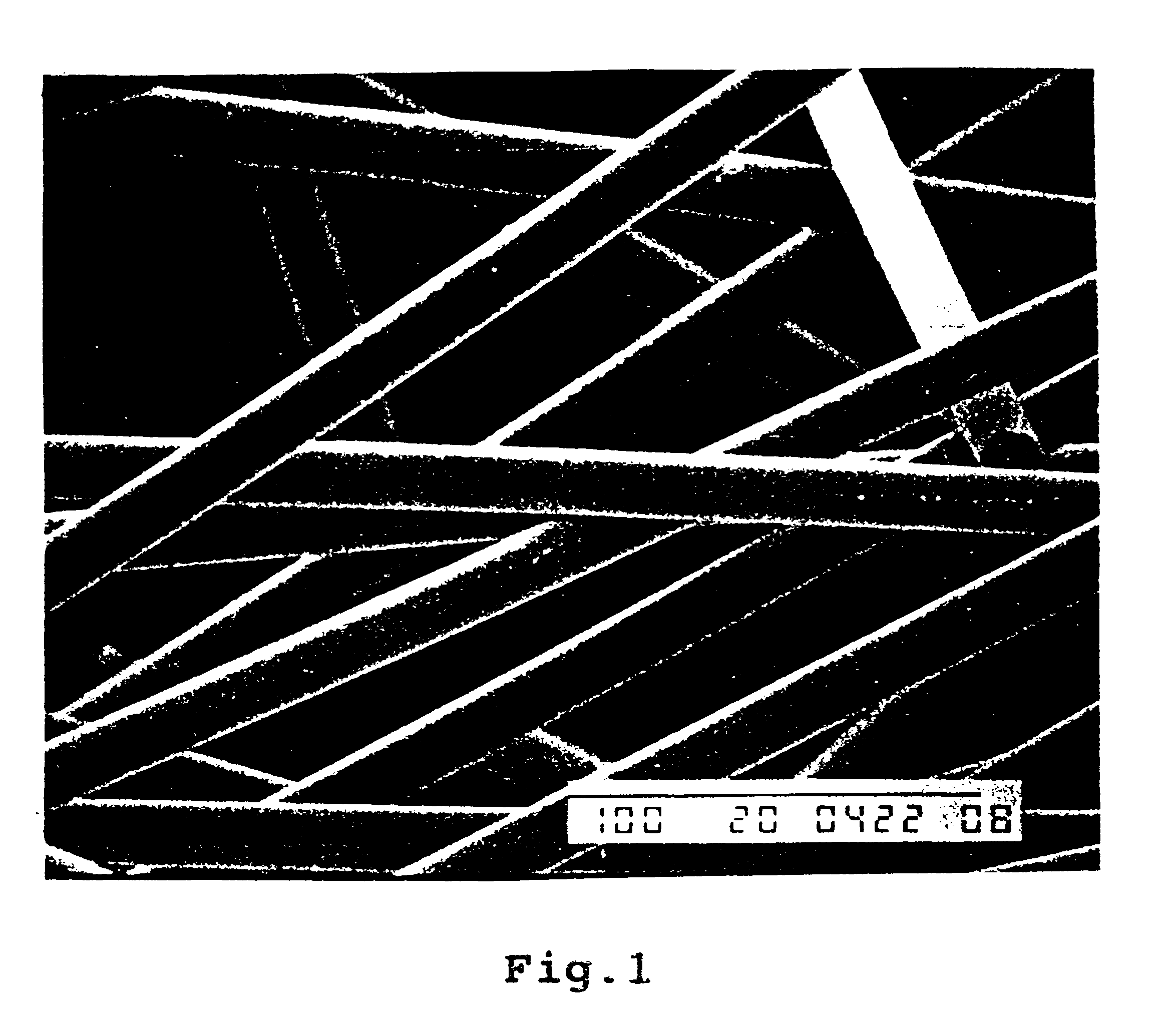 Titania fiber, method for producing the fiber and method for using the fiber