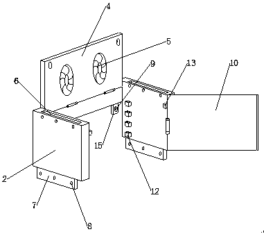 Spliced distribution cabinet with dumping resistance in vibration