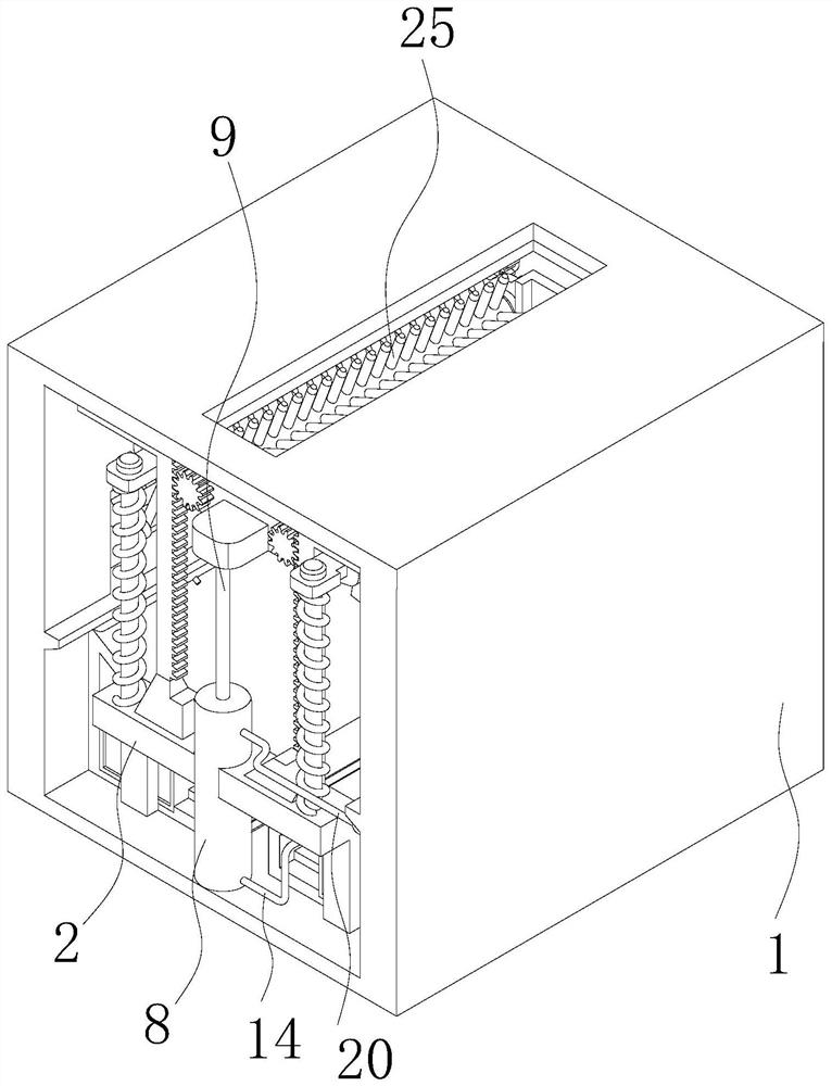 Device for cleaning hair on broom