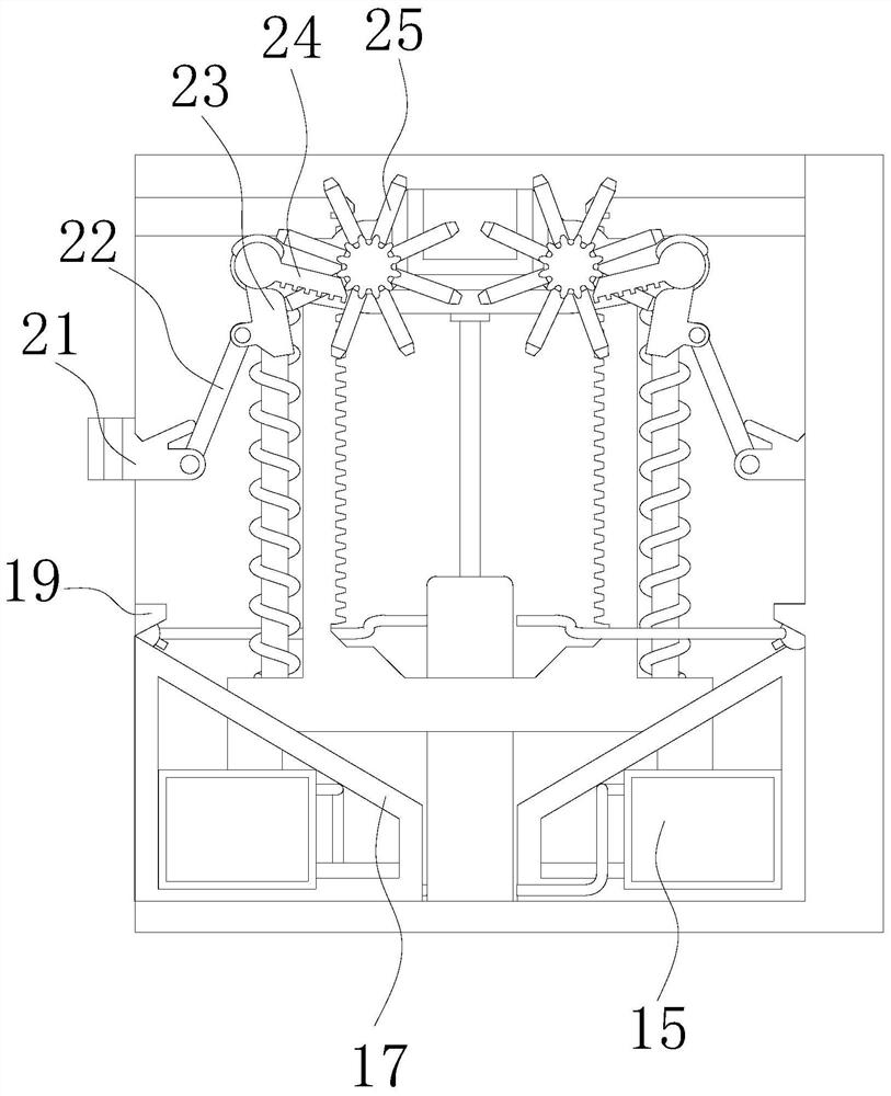 Device for cleaning hair on broom