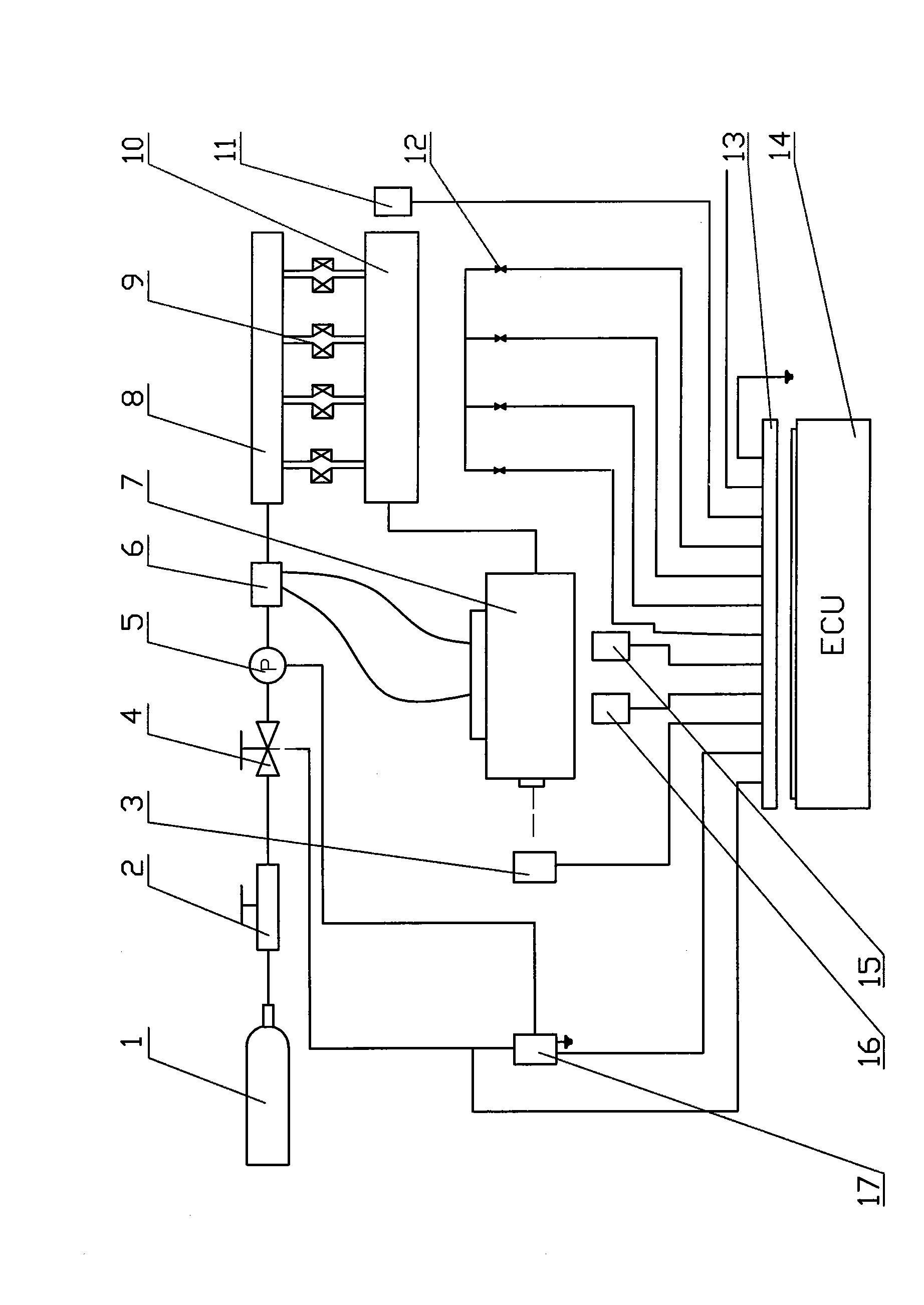 Internal-combustion engine CNG device