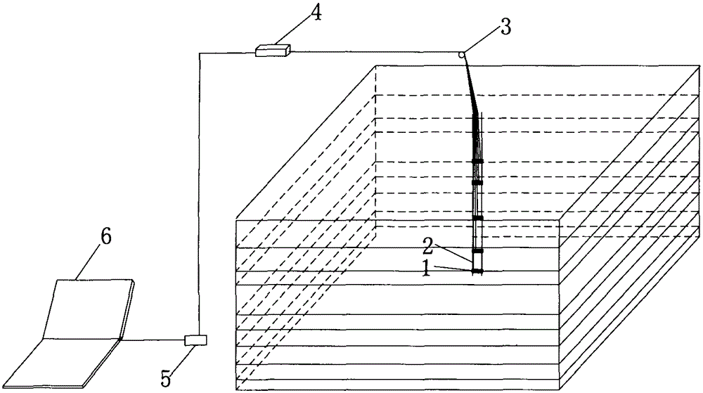 Device and method used or monitoring rock strata movement in three-dimensional similar material simulation experiment