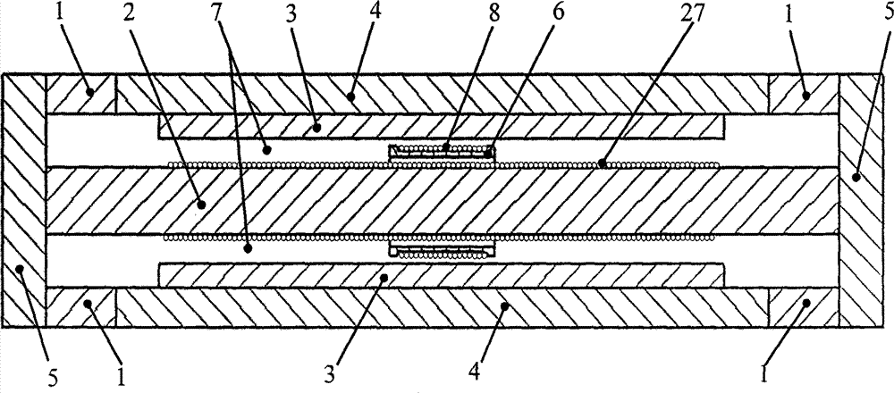 Four-magnetic-circuit symmetric excitation rectangular open magnetic field type electromagnetic vibration table magnetic circuit structure with magnetic field tracking compensation