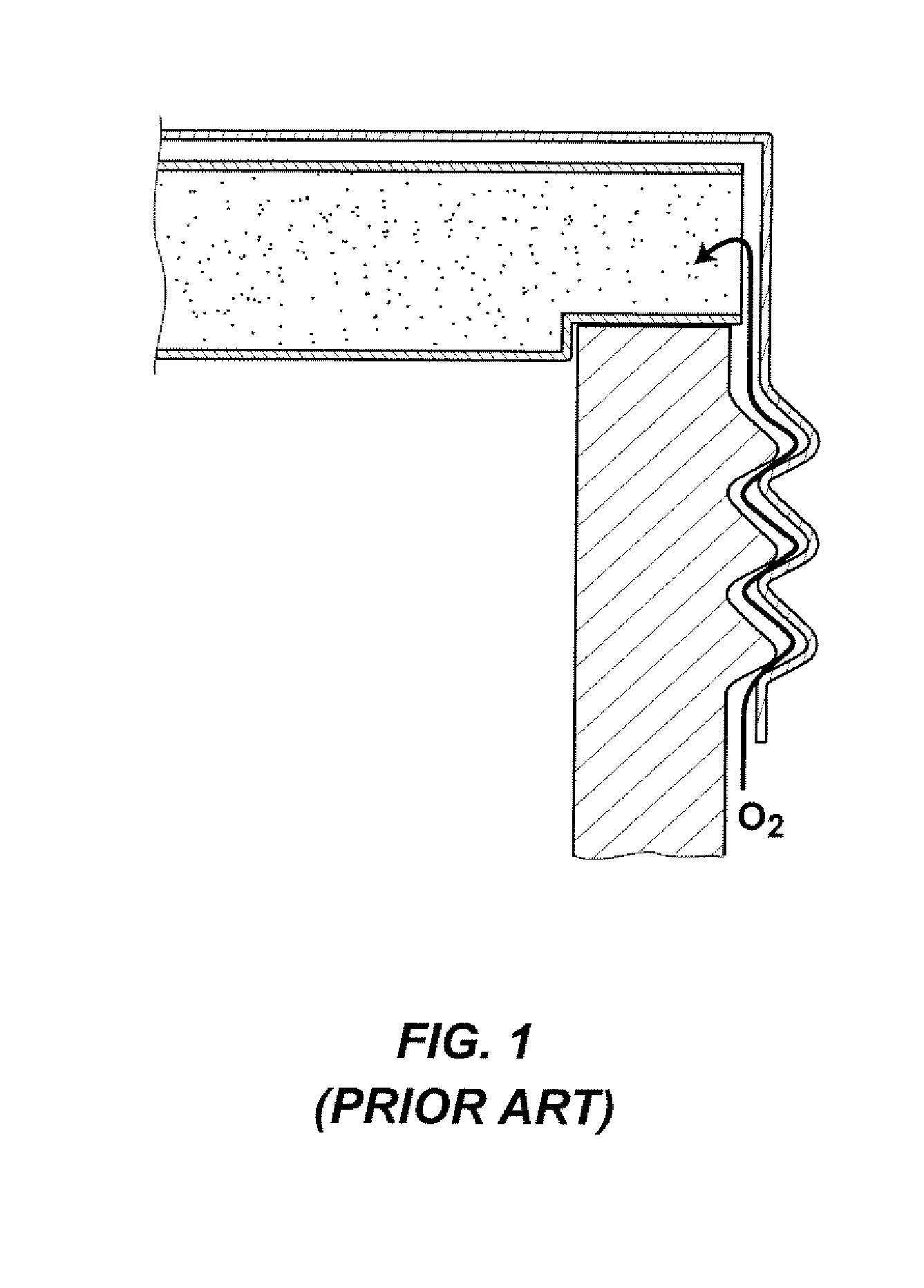 Modified barrier layers in liners for container closures, capable of providing varible, controlled oxygen ingress