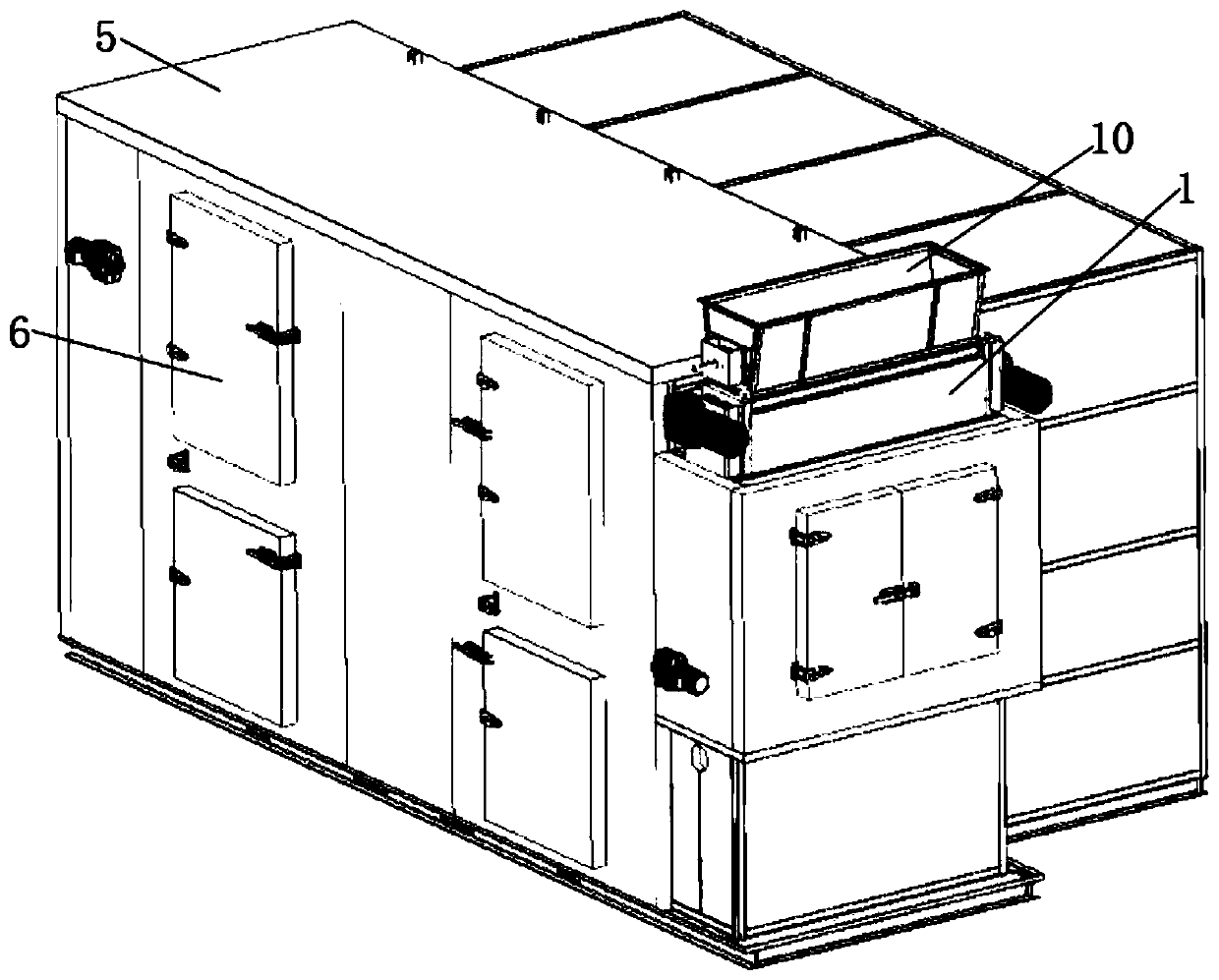 Efficient low-temperature closed crawler-type sludge drying machine and working method thereof