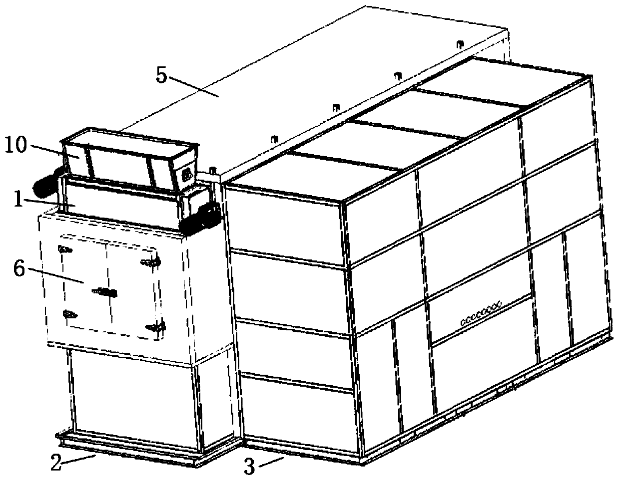 Efficient low-temperature closed crawler-type sludge drying machine and working method thereof