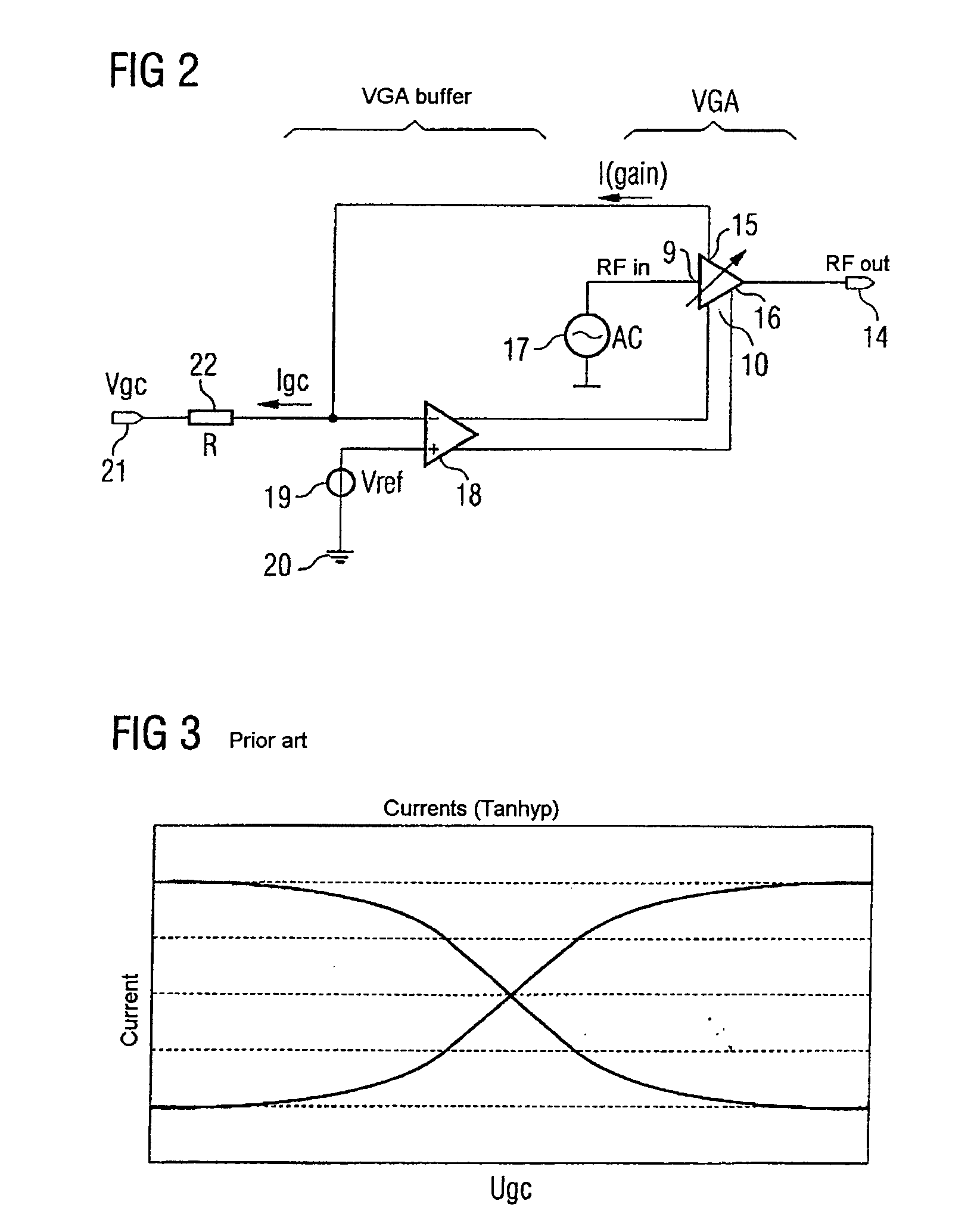 Amplifier arrangement and control loop having the amplifier arrangement