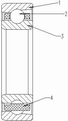 Precise ceramic bearing and machining process thereof