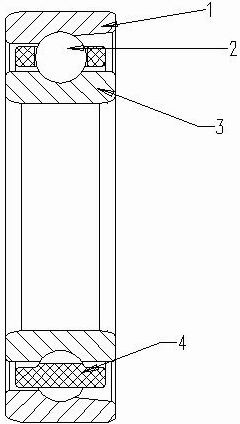 Precise ceramic bearing and machining process thereof