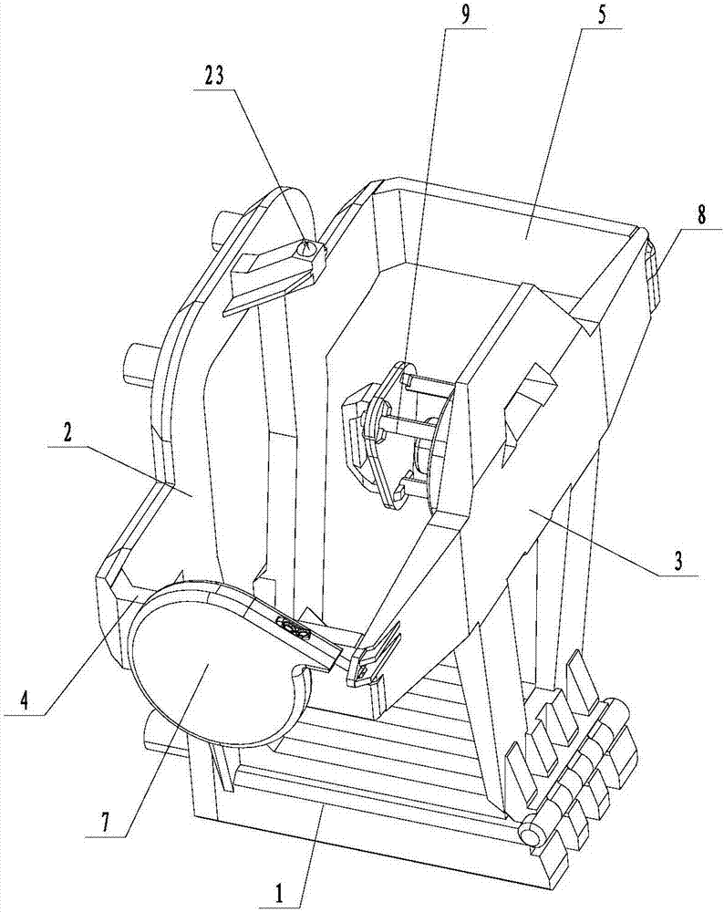 External-hanging type spare tire rapid replacement device and spare tire mounting and detaching method