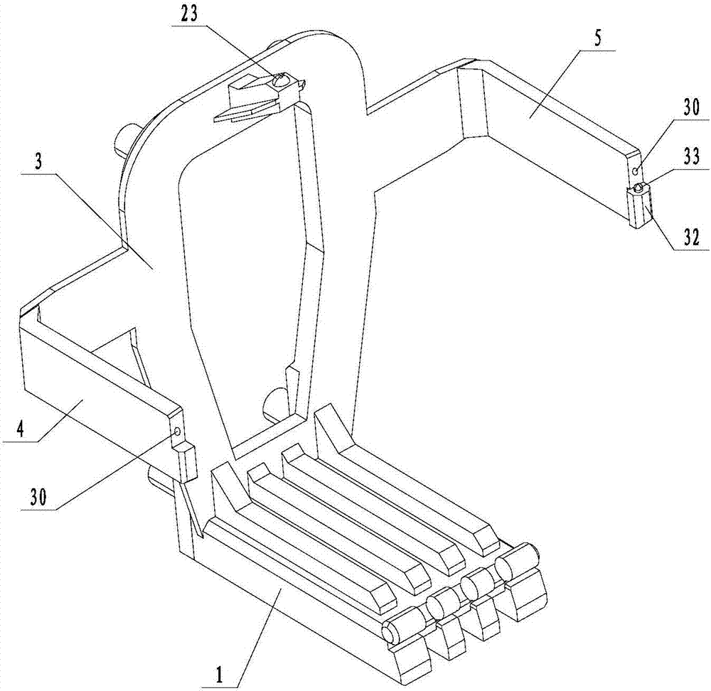 External-hanging type spare tire rapid replacement device and spare tire mounting and detaching method