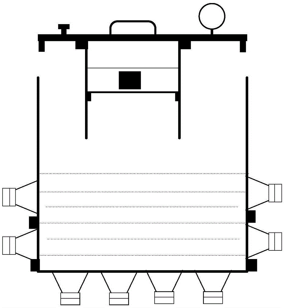 High-sound-energy-density single-slot vacuum frequency-mixing immersion type ultrasonic surface treatment device