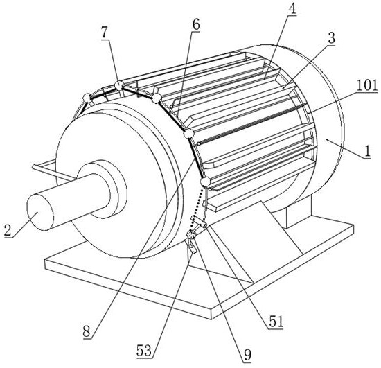 A self-assisted shaking type double air-cooled motor