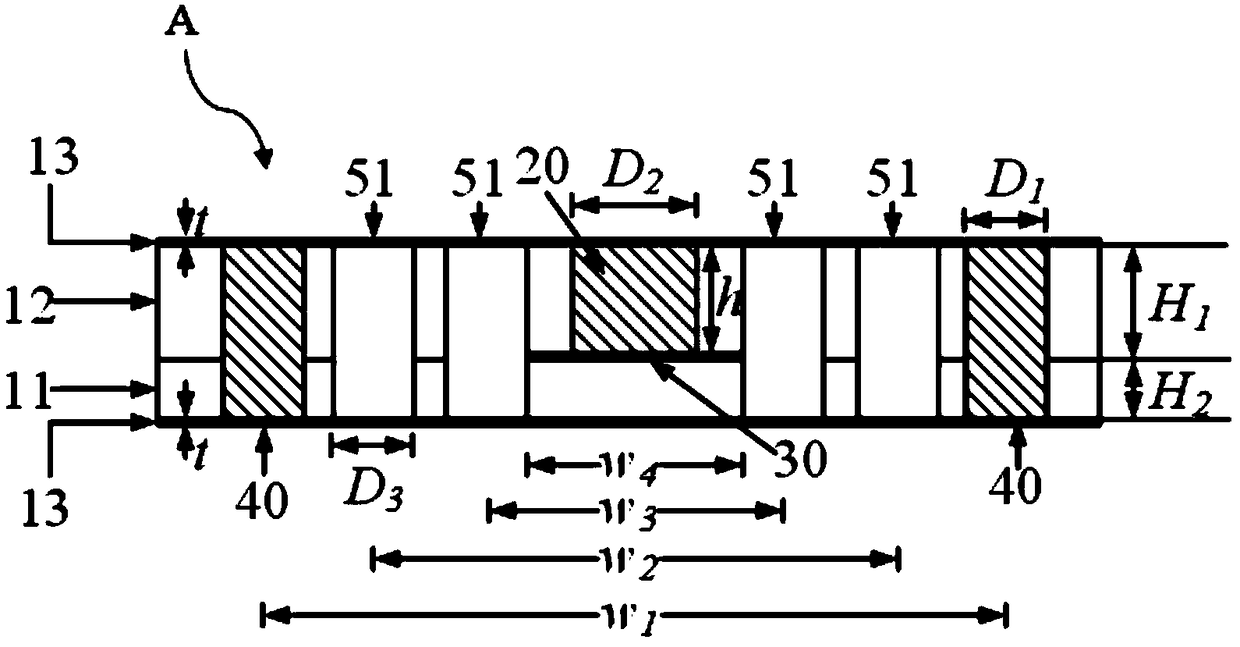 A novel substrate integrated ridge waveguide structure