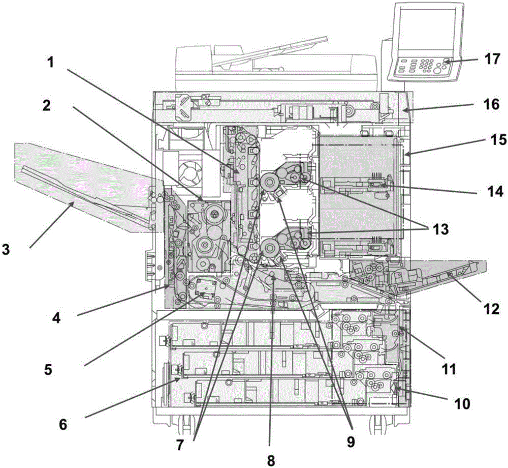 Double-color digital printing device and method