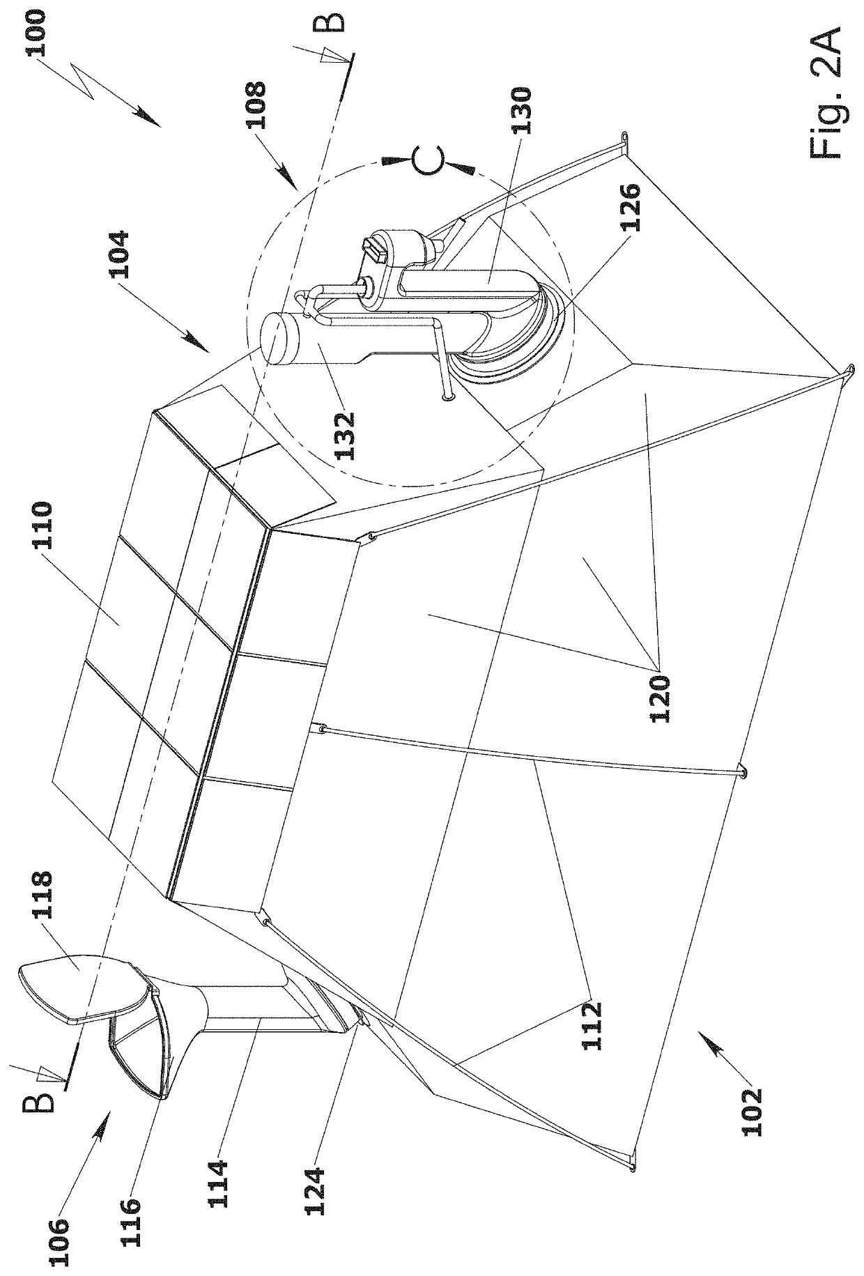 Readily erectable installation respective kit-of-parts and method for production of biogas and liquid fertilizer by anerobic digestion on industrial scale