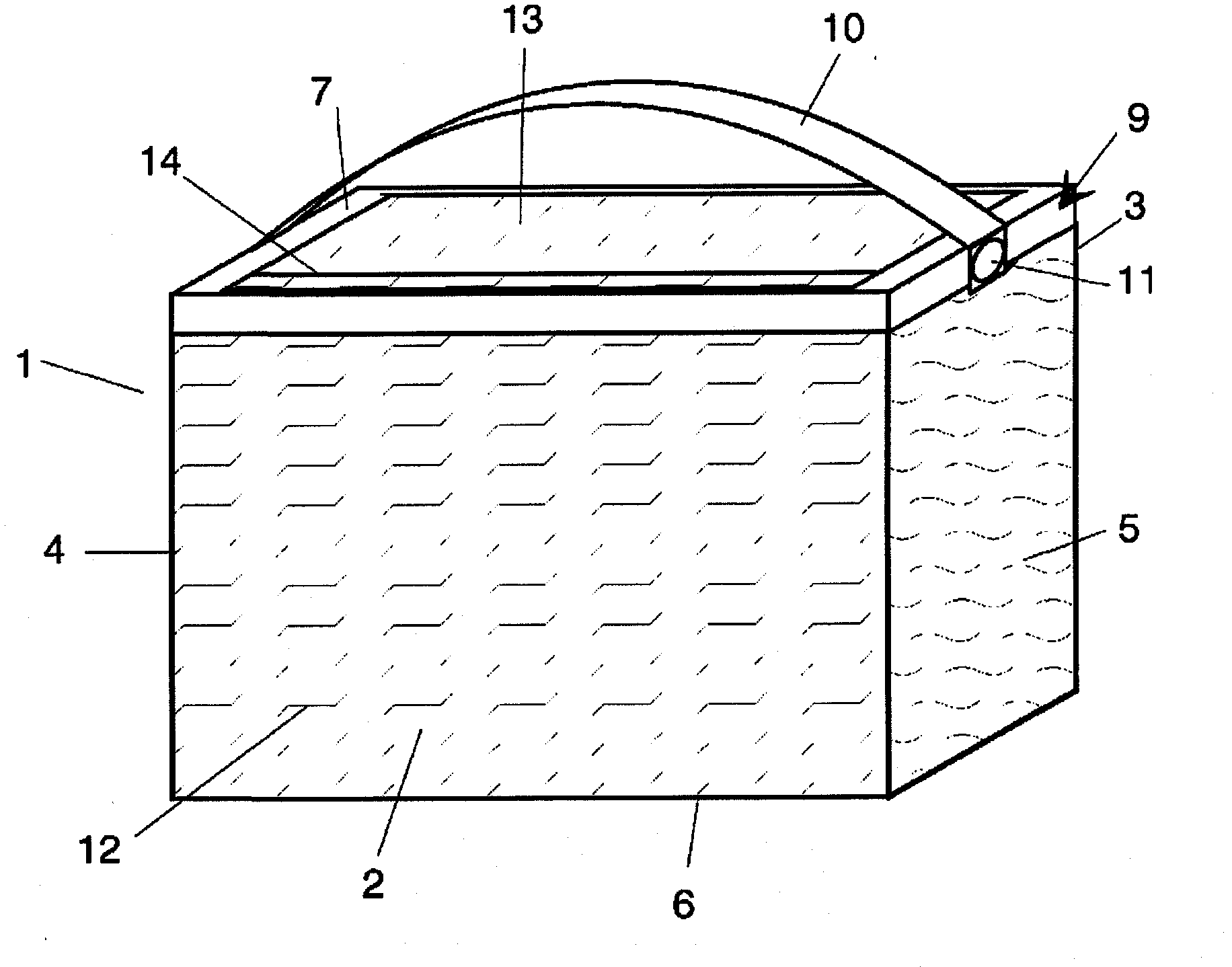 Packaging bag having handle