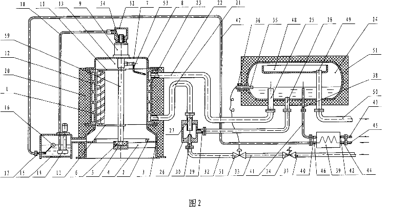 Ejector pump liquid feeding vertical cylinder type ice-making machine