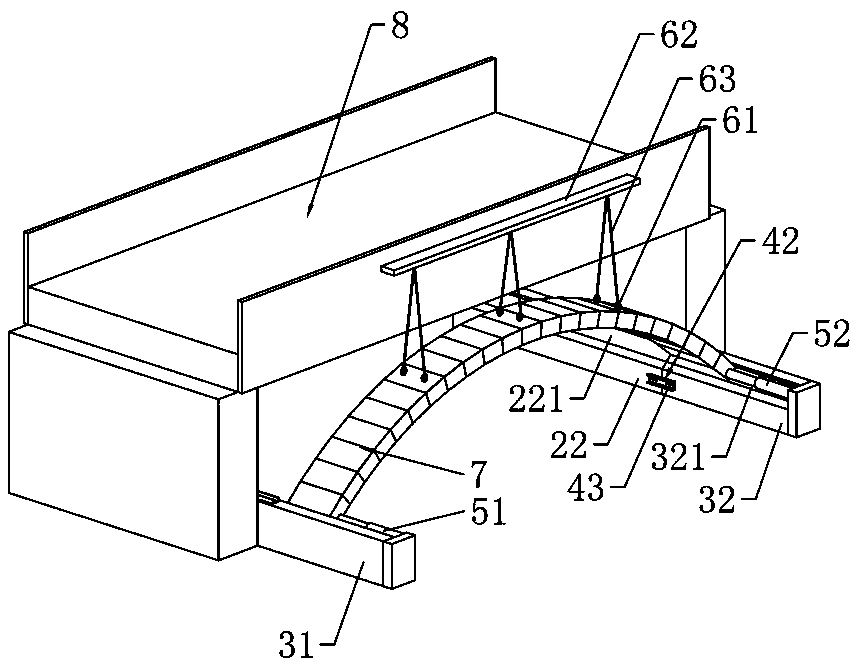 Novel reinforcing method of fabricated masonry arch body