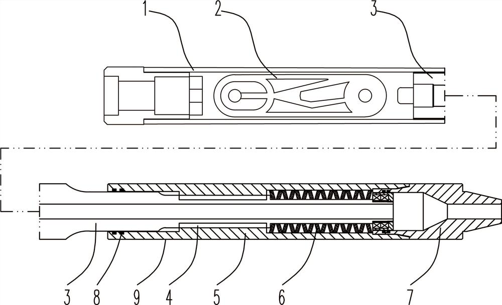 Oscillating sliding vane jet flow stroke-increasing hydraulic oscillator