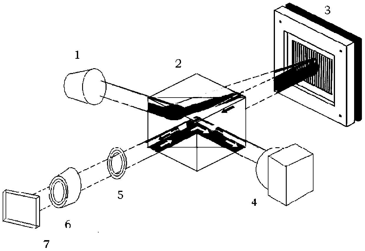 Forked liquid crystal grating preparation method and application of forked liquid crystal grating in vortex beam