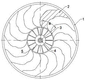 High-flow low-noise electronic fan assembly