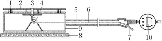 Device and method for measuring small diameter of Monod drilling tool/pump stator liner inner chamber