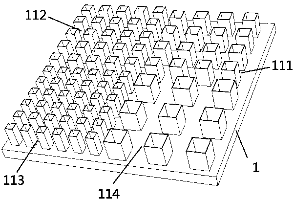 Selective absorption enhanced wide-spectrum multi-band detection structure and preparation method thereof